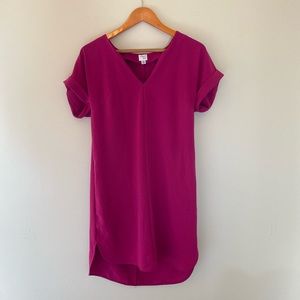 pink tee shirt dress